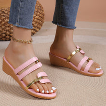 Cargar imagen en el visor de la galería, Women&#39;s Wedge Plus Size Slippers
