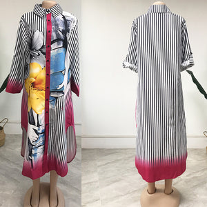 Temperament Commuter Printing Fashion Stitching Dress