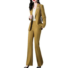 Load image into Gallery viewer, Business Suit Fashion Temperament Reduction Two-piece Set
