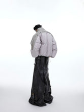 Load image into Gallery viewer, Flowing Light Thickened Three-dimensional Splicing Design Cotton Jacket
