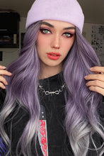 Load image into Gallery viewer, Elegant Wave Full Machine Synthetic Wigs in Purple 26&#39;&#39;
