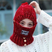 Cargar imagen en el visor de la galería, Gorro de lana de vellón Lei Feng resistente al viento y cálido para el invierno que mantiene el cuerpo abrigado
