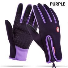 Load image into Gallery viewer, Winter Gloves Touch Screen Riding Motorcycle Sliding Waterproof Sports Gloves With Fleece
