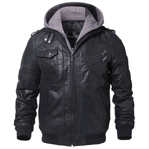 Chaqueta de cuero para motocicleta de moda de invierno para hombre, chaquetas de PU con cremallera oblicua y corte entallado, abrigos de motociclista de cuero para hombre de otoño, ropa de calle cálida