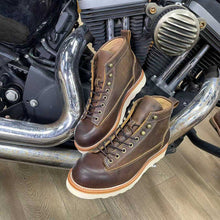 Load image into Gallery viewer, Retro Style Worker Boot Men&#39;s High-top Leather Motorcycle Boots
