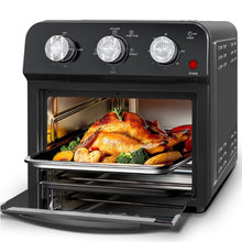 Load image into Gallery viewer, 12.5 Qt Air Fryer With Advanced Multi Function Cooking Grill, Air Fry, Defrost, Bake, Presets For French Fries, Pizza, Chicken, Fish, And Toast, Dual Knob Control
