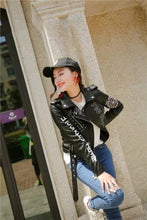 Load image into Gallery viewer, New Women Autumn Winter Faux Soft Leather Jackets Coats Lady Black
