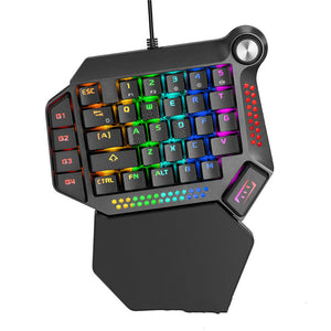 Colorful RGB Macro Recording Compact Mini Mobile Gaming Keyboard