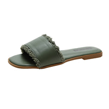 Load image into Gallery viewer, Fashion Outer Wear One-word Tassel Sandals And Slippers
