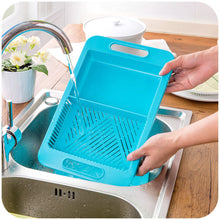 Load image into Gallery viewer, Multifunction Kitchen Chopping Blocks Sinks Drain Basket Cutting Board Vegetable Meat Tools Kitchen Accessories Chopping Board
