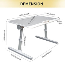 Load image into Gallery viewer, Lap Desk For Laptop, Portable Bed Table Desk, Laptop Desk With LED Light And Drawer, Adjustable Laptop Stand For Bed, Sofa, Study, Reading
