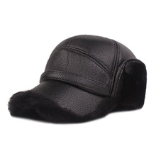 Load image into Gallery viewer, Leather cap men&#39;s cap
