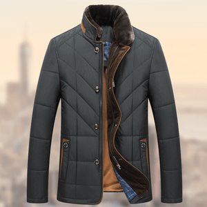 Chaqueta acolchada para padre de mediana edad y mayor, ropa de invierno