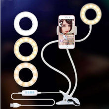 Load image into Gallery viewer, LED Selfie Ring Light for Live Adjustable Makeup Light-8cm Stand
