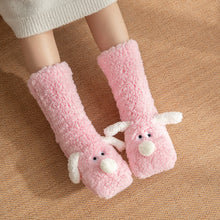 Load image into Gallery viewer, Cute Cartoon Dog Floor Socks Winter Warm Non-slip Plush Socks For Women
