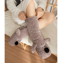 Load image into Gallery viewer, Cute Cartoon Dog Floor Socks Winter Warm Non-slip Plush Socks For Women
