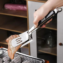 Load image into Gallery viewer, Stainless Steel Grill Clamp, Multifunctional Spatula Tongs Spatula Tongs For Grilling Frying Barbecue Spatula Clip BBQ Tongs Frying Fish Spatula Clip Bread Household Kitchen Tool
