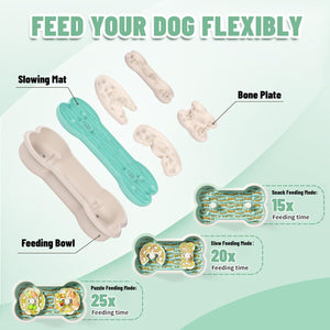 Cuencos de alimentación lenta para perros Cuenco antiasfixia para perros Cuenco de alimentación lenta para perros Comida cruda húmeda seca Rompecabezas de comida para perros para perros de razas grandes