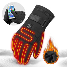 Cargar imagen en el visor de la galería, Winter Electric Heated Gloves Motorcycle Touch Screen Gloves
