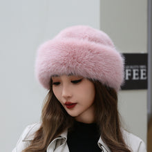 Load image into Gallery viewer, Thick Warm Artificial Fur Fashion Simple Fisherman Hat
