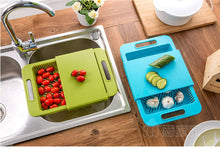 Load image into Gallery viewer, Multifunction Kitchen Chopping Blocks Sinks Drain Basket Cutting Board Vegetable Meat Tools Kitchen Accessories Chopping Board
