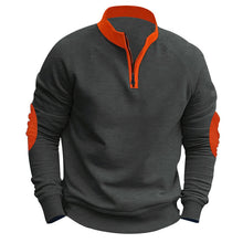 Load image into Gallery viewer, Stand Collar Pullover Half Zip Long Sleeve Coat
