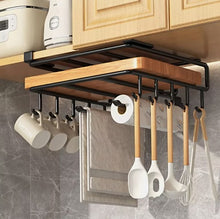 Cargar imagen en el visor de la galería, Under Shelf Storage Rack Home Kitchen Hanging Cabinet Cutting Board Organizer
