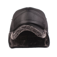 Cargar imagen en el visor de la galería, Leather cap men&#39;s cap
