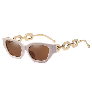 Small Frame Sunglasses, Personalized Chain Temples,Sunshade Sunglasses