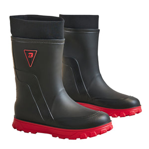 Botas de lluvia térmicas para hombre, fijas, de algodón, de tubo medio alto