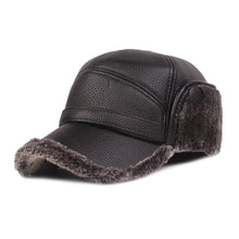 Load image into Gallery viewer, Leather cap men&#39;s cap
