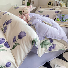 Load image into Gallery viewer, Washed Cotton Student Dormitory Bed Quilt Cover
