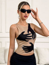 Load image into Gallery viewer, Y2K Printed Tank Vest INS Fashion Streetwear Round Neck Sleeveless Top Summer Women&#39;s Clothing
