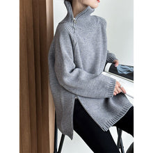 Load image into Gallery viewer, Loose High Collar Bottoming Sweater Korean Simple Top For Women
