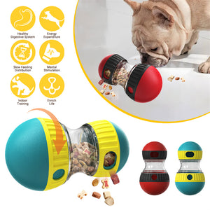 Juguete para perros con dispensador de comida, bola con fugas, rompecabezas, juguetes interactivos de alimentación lenta, protege el estómago, aumenta la inteligencia, juguetes para mascotas, productos para mascotas