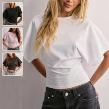 Load image into Gallery viewer, Summer Batwing Sleeve T-shirt Ins Fashion Round Neck Pullover Short-sleeved Tops For Women Clothing
