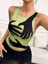 Load image into Gallery viewer, Y2K Printed Tank Vest INS Fashion Streetwear Round Neck Sleeveless Top Summer Women&#39;s Clothing
