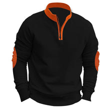 Load image into Gallery viewer, Stand Collar Pullover Half Zip Long Sleeve Coat
