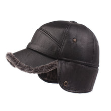 Cargar imagen en el visor de la galería, Leather cap men&#39;s cap
