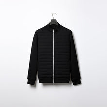 Load image into Gallery viewer, Lightweight Stand Collar Coat For Men Fashion Stitching Knitted Jacket Winter Outwear
