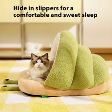 Load image into Gallery viewer, Warm Cat Semi-closed Snail Slippers Nest Pet Products
