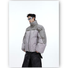 Load image into Gallery viewer, Flowing Light Thickened Three-dimensional Splicing Design Cotton Jacket
