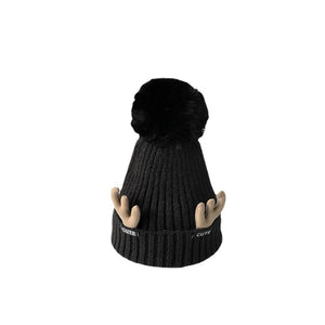 Winter Student Hair Ball Plus Velvet Thick Warm Ear Protection