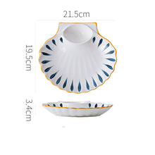 Cargar imagen en el visor de la galería, Multi-purpose Dumpling With Vinegar Dish Ceramic
