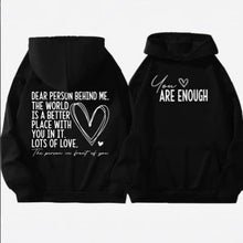Load image into Gallery viewer, Spring And Autumn Casual Fashion Love Letter Loose Men&#39;s And Women&#39;s Hoodie
