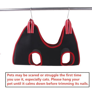 Pet Cat Grooming Hammock Dog Nail Cutting Anti Scratch Bite Fixed Bag Bath Trimming Restraint Bag Beauty Hammock Hanging Pet Set