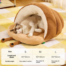 Load image into Gallery viewer, Warm Cat Semi-closed Snail Slippers Nest Pet Products
