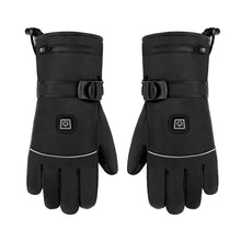 Cargar imagen en el visor de la galería, Winter Electric Heated Gloves Motorcycle Touch Screen Gloves
