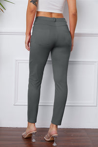 Pantalones con puntadas elásticas de Basic Bae