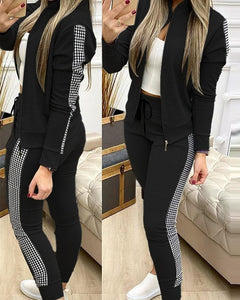 European and American two-piece casual women's suit